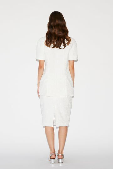 LANI JACKET WHITE CLOQUE