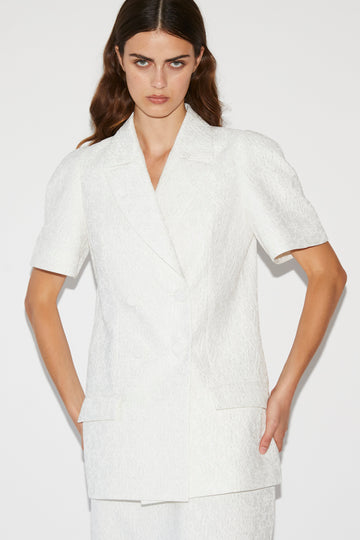 LANI JACKET WHITE CLOQUE