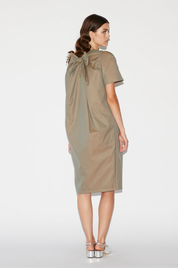 BETTY COAT ASH GREEN COTTON GABARDINE