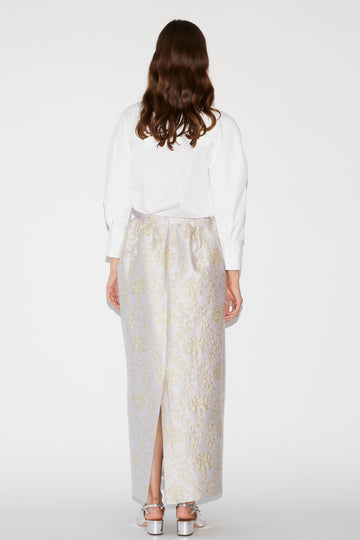 TIANA SKIRT PURPLE JACQUARD