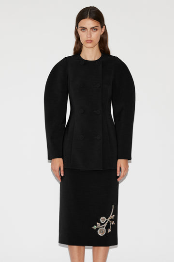 VANIA SKIRT BLACK CREPE