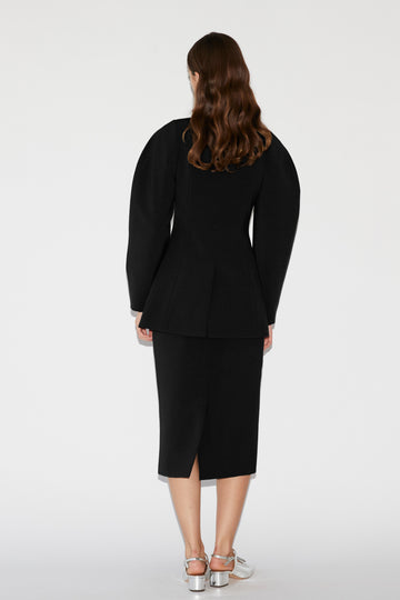 VANIA SKIRT BLACK CREPE