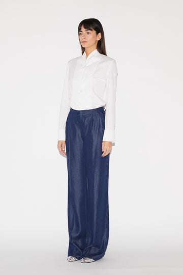 LUCIAN TROUSERS BLUE CHAMBRAY