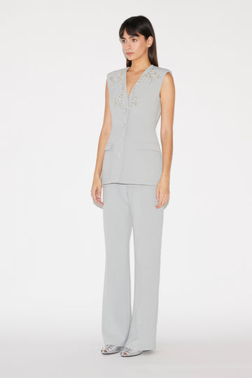 LUCIAN TROUSERS GREY CREPE