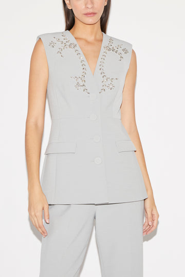 SIGRID JACKET GREY CREPE