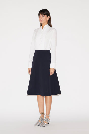 AUBRETTE SKIRT NAVY TAILORING