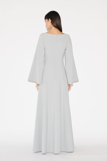 CLOVER GOWN GREY CREPE