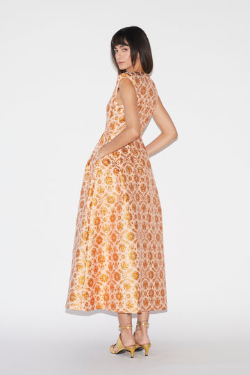 KYLE DRESS COPPER JACQUARD
