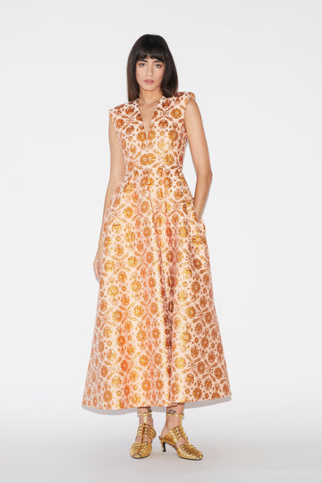 KYLE DRESS COPPER JACQUARD