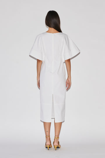 ISOTTA DRESS WHITE COTTON