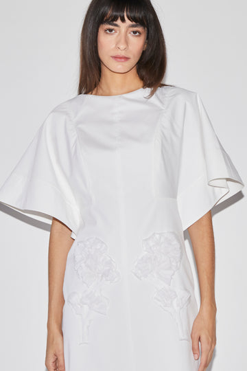 ISOTTA DRESS WHITE COTTON