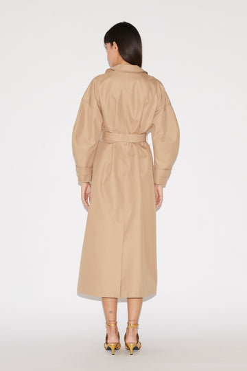 ARTHUR TRENCH COAT CAMEL COTTON GABARDINE