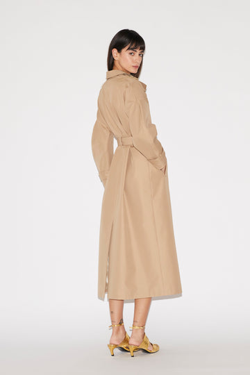 ARTHUR TRENCH COAT CAMEL COTTON GABARDINE