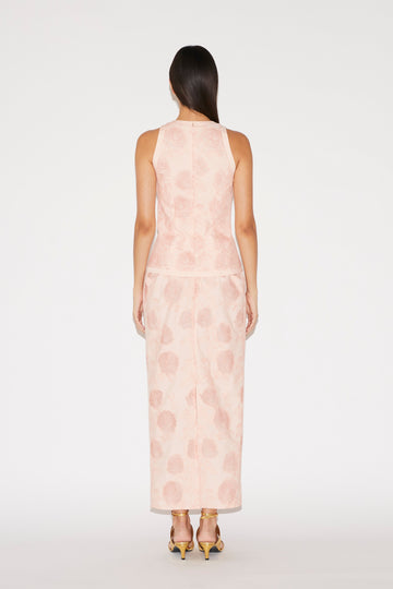 LUKA TOP PINK EMBROIDERED COTTON