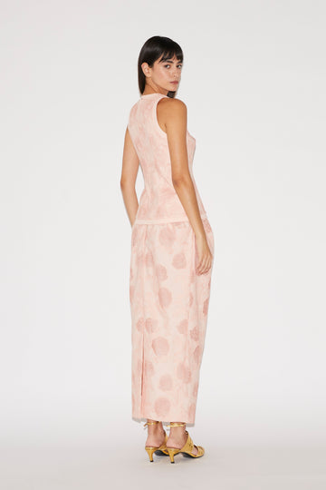 LUKA TOP PINK EMBROIDERED COTTON