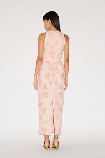 RANYA SKIRT PINK EMBROIDERED COTTON