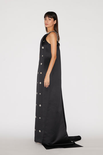 PATRIZIA GOWN BLACK DOUCHESEE