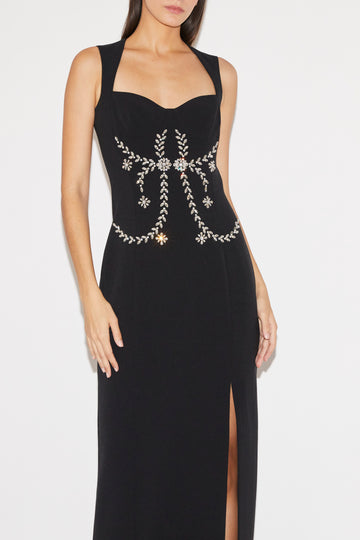 IZMARA DRESS BLACK CREPE
