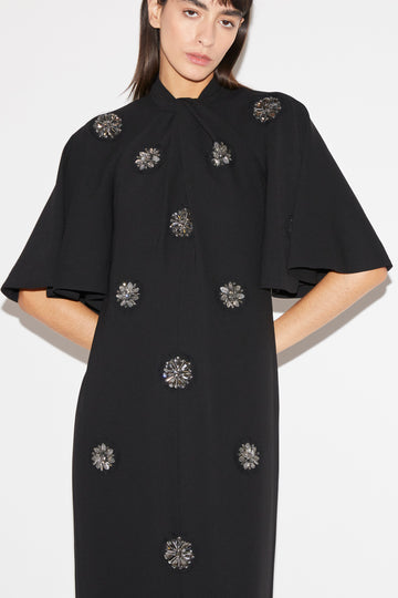 JULY DRESS BLACK CREPE