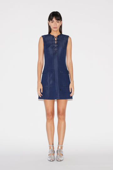 MARJORIE DRESS BLUE CHAMBRAY