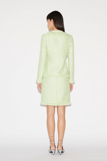CECIL JACKET PALE GREEN TWEED