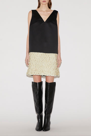 ELLIS MINI DRESS BLACK DUCHESS