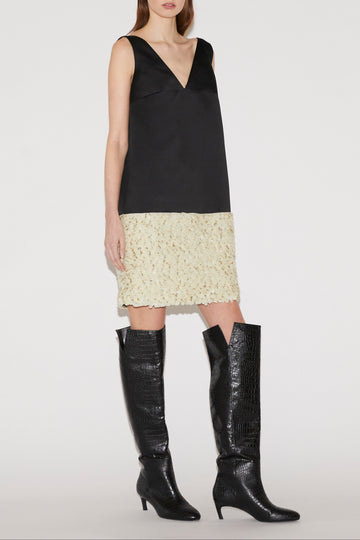 ELLIS MINI DRESS BLACK DUCHESS