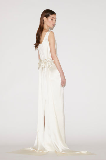 ROSA GOWN IVORY SATIN