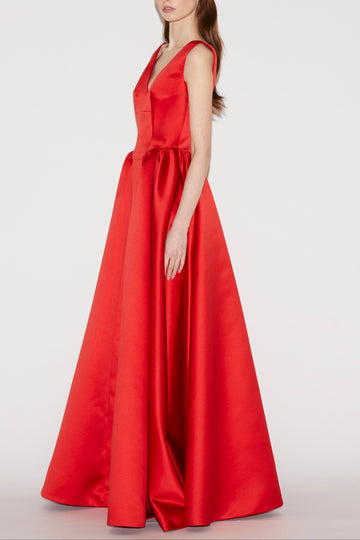 JUNIPER GOWN RED DOUCHESSE
