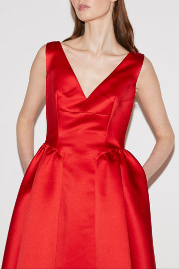 JUNIPER GOWN RED DOUCHESSE
