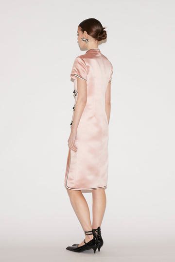 MANON DRESS PINK SATIN