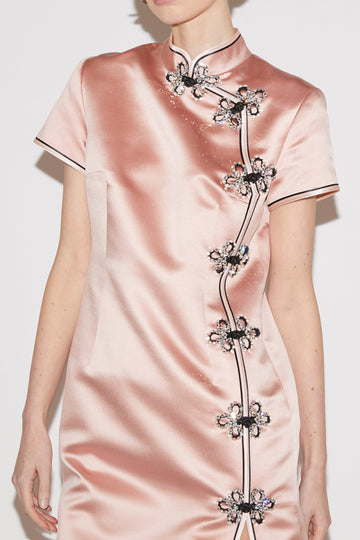 MANON DRESS PINK SATIN