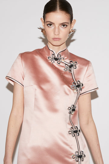 MANON DRESS PINK SATIN