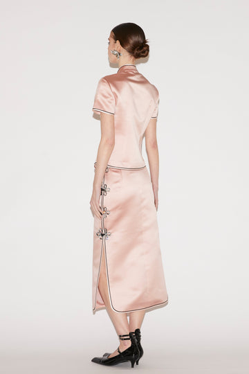 DANNY TOP PINK SATIN