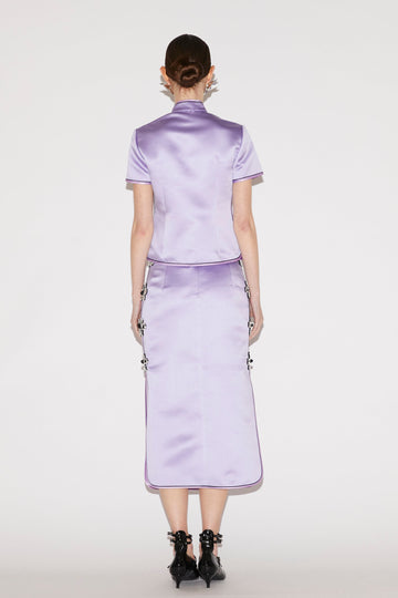 DARIO SKIRT LILAC SATIN