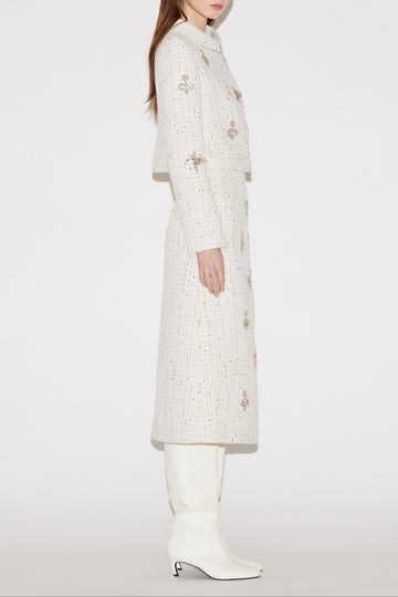 COCO JACKET WHITE TWEED