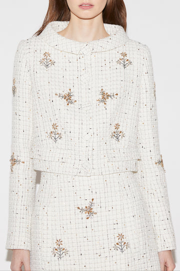 COCO JACKET WHITE TWEED