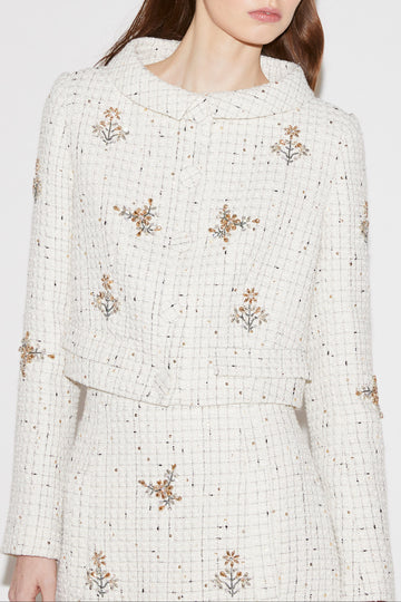 COCO JACKET WHITE TWEED