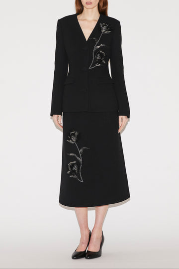 BRYNN JACKET BLACK WOOL