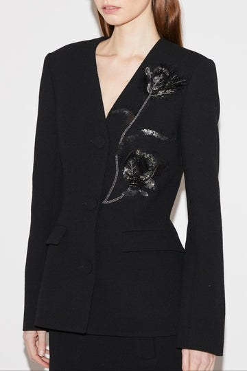 BRYNN JACKET BLACK WOOL