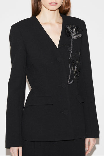 BRYNN JACKET BLACK WOOL