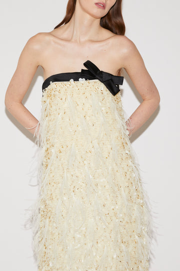 LUCY GOWN IVORY TULLE EMBROIDERY