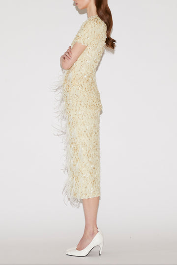 CALLIE TOP IVORY SEQUINED