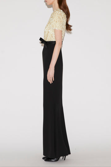 LEILA GOWN BLACK SABLE SEQUINS