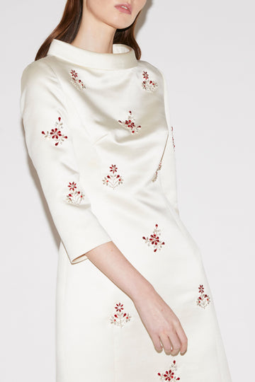 BRIANNA MIDI DRESS IVORY DOUCHESSE