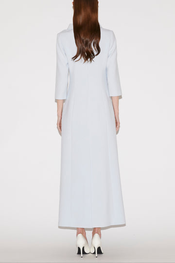 BRIANNA MIDI DRESS BLUE CREPE