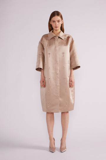 ARIA COAT PALE BROWN *PRE-ORDER*