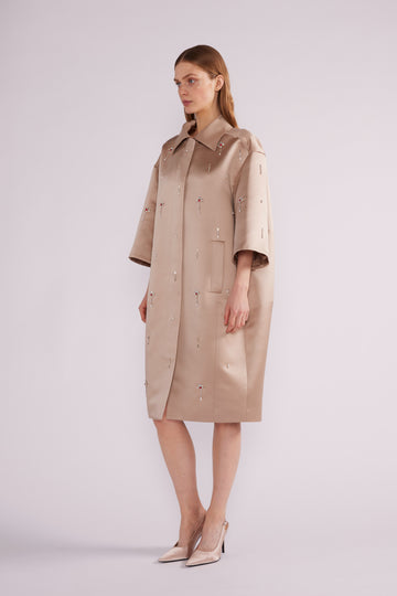 ARIA COAT PALE BROWN *PRE-ORDER*