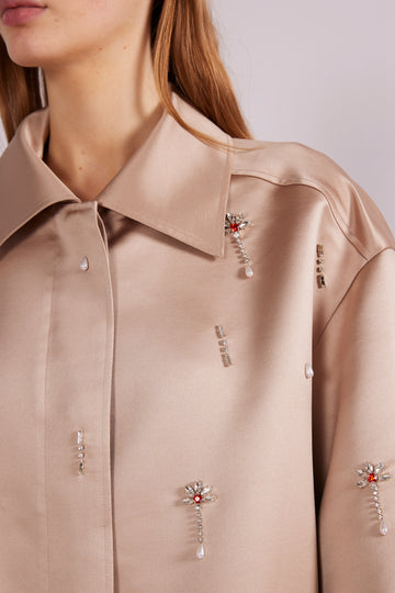 ARIA COAT PALE BROWN *PRE-ORDER*