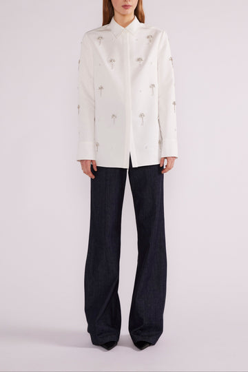 BENEDICT SHIRT JAPANESE FAILLE WHITE